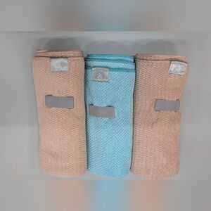 Volo Hair Towels Set Of 3 Pink & Teal